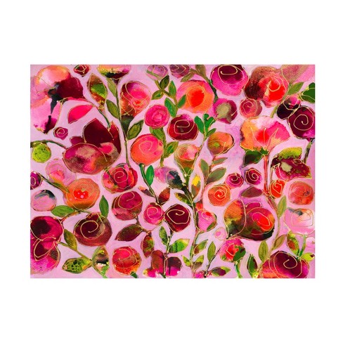 Trademark Fine Art - Carrie Schmitt Pink Surroundings Canvas Art - 19 X ...