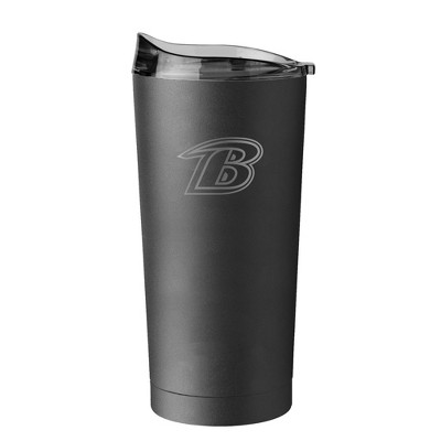 NFL Baltimore Ravens Powder Coat Stainless Tumbler - Black 20oz