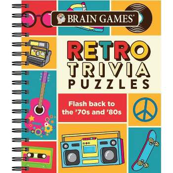 Brain Games Retro Trivia Puzzle - By Various ( Spiral Bound )