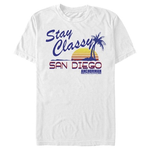 Men's Anchorman Stay Classy San Diego T-Shirt - White - Small