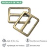 Unique Bargains Zinc Alloy Durable Multipurpose Tri Glide Metal Buckles for Bags 10 Pcs - 2 of 4