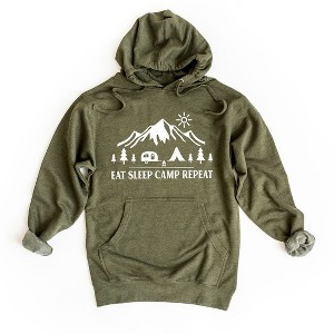Simply Sage Market Women's Graphic Hoodie Eat Sleep Camp Repeat - 1 of 3