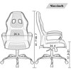 FDW Office Chair PC Gaming Chair Cheap Desk Chair PU Leather Executive Computer Chair Lumbar Support for Women, Men - 3 of 4