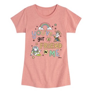 Girls' - Disney - You've Got A Friend In Me Fitted Short Sleeve Graphic T-Shirt - 1 of 4