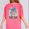 S.W.Smiley Life Is Better Cereal - Women's Garment Dyed Graphic T-Shirt - 3 of 4