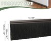 Unique Bargains Aluminum Alloy H-Shape Holder PP Bristle Rust-resistant Door Sweep 1 Pc - 2 of 3