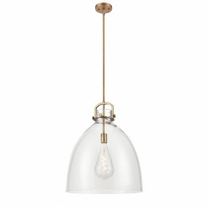 Newton Bell - 1 Light Stem Hung Pendant In Industrial Style-23.88 Inches Tall and 18 Inches Wide - 1 of 1