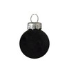 Northlight 2-Finish Glass Ball Christmas Ornaments - 2.5" (65mm) - Black - 9ct - 3 of 4