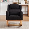 NicBex Accent Chair Modern Rocking Chair with High Backrest Lounge Chair Arm Chair for Living Room, Reading Room - 3 of 4