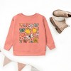 The Juniper Shop Flowers and Butterflies Youth Sweatshirt - XL - Mauve - 3 of 4
