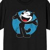 Felix Happy To See You Pose Adult Black Crew Neck Short Sleeve T-shirt - 2 of 3