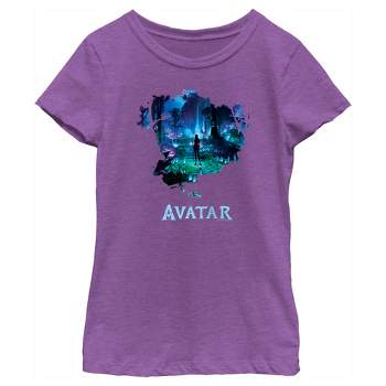 Girl's Avatar Neytiri Pandora Night Scene T-Shirt
