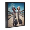 Stupell Industries Coastal Bicycle Dogs, 12" x 12" - 3 of 4