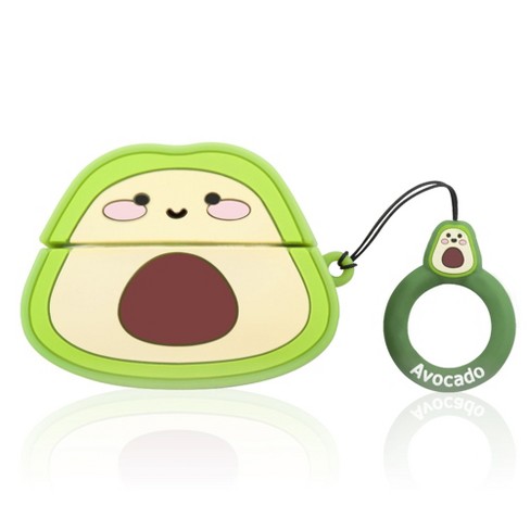 Insten Cute 3d Silicone Case For Airpods Pro Avocado Cartoon Cover With Ring Strap Target