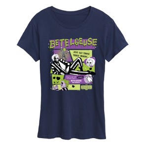 Women's - Beetlejuice - Beetlejuice Just Say Those Three Words Short Sleeve Graphic T-Shirt - 1 of 4