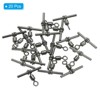 Unique Bargains 3-Way T-Shape Brass High Strength Cross Line Fishing Swivels 20 Pcs - 3 of 4