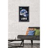 Trends International NFL Detroit Lions - Neon Helmet 23 Framed Wall Poster Prints - 2 of 4