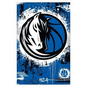 Trends International NBA Dallas Mavericks - Maximalist Logo 23 Framed Wall Poster Prints - 1 of 4