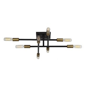Savoy House Lyrique 8 - Light Semi-Flush Mount in  Bronze/Brass - 1 of 4