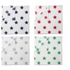 Bacati - Stars Boys Swaddling Muslin Blankets of 4 (Navy,Green, Red,Gray) - 2 of 4