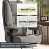 Efomao Big and Tall Ergonomic Office Chair 400lbs, Leather High Back Executive Desk Chair with Footrest - 4 of 4
