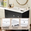 Mshliw 30 Inch Bathroom Vanity with Ceramic Sink, Solid Wood Frame Freestanding Cabinet with 3 Drawers, Soft Close Doors, Modern Storage Vanity - 3 of 4