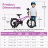 Safstar 14 Inch Kids Bike for 3-5 Years Old Boys & Girls w/Adjustable Seat Handbrake Reflectors - 2 of 4