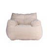 Soft Tufted Foam Bean Bag Chair With Teddy Fabric, Ergonomic Backrest,Length39.37"×Width37"×Height27.56"(3.28*3.08*2.30ft) - 4 of 4