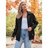 Women's Oversized Leather Jackets Plus Size Faux Suede Jackets Fall Fashion Motorcycle Bomber Coats Long Sleeve Winter Outfits - 2 of 4