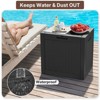 Mooxvmoo 30-Gallon Rattan Deck Box. Lockable, Waterproof&Uv-Resistant Outdoor Storage For Patio Furniture, Garden Tools, Cushions & More - 2 of 4