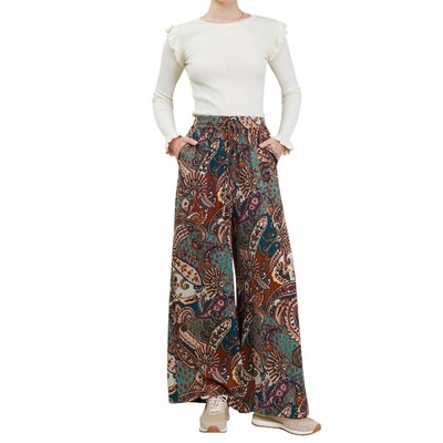 Women's High elasticized waist pants - current air