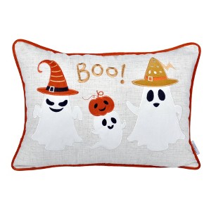 DSVIMOY Support Pillow Halloween Boo Ghost Pillow for Family Friendly Seasonal Decor, White, 17"*17"*10" - 1 of 4