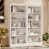 Sapphtopaz Tall Wood Bookcase with Adjustable Storage Shelves, Space Saving Display Home Decor Bookshelves, Storage Organizer for Small Spaces, Office - 4 of 4