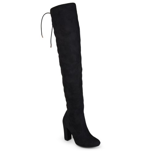 Black thigh high sales boots target