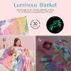 Joyfy Glow in The Dark Blanket Unicorn Toys for Girls2-12 Year Old Girl Gifts, Soft Cozy Flannel Kids Throw Blanket, Birthday Bedroom Decor 40"×60" - 3 of 4