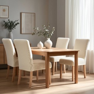Deconovo Universal Soft Stretch Chair Slipcovers Set of 6 - 1 of 4