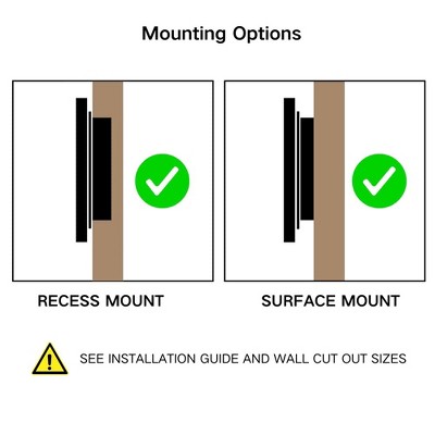 Matt Black Metal Medicine Cabinet with Mirror and Adjustable Shelves