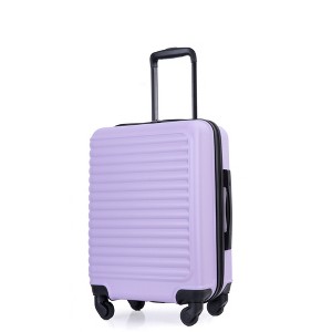 20" ABS Hard Shell Carry-on Luggage, Lightweight Suitcase with Spinner Wheels 4Q -ModernLuxe - 1 of 4