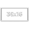 PosterPalooza | Panoramic Slim Profile White Picture Frame - UV Acrylic, Foam Board Backing, Hanging Hardware - 2 of 4