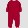 Carter's Just One You® Baby Boys' Heartbreaker Fleece Romper - Red - 2 of 4