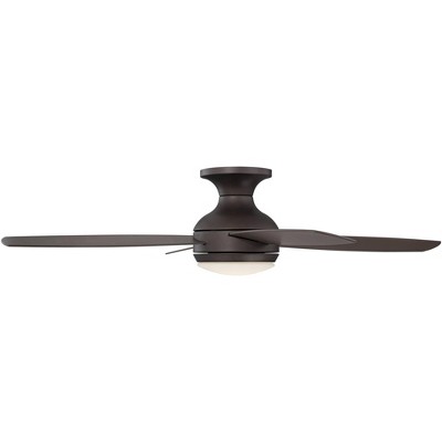 52" Oil-Rubbed Bronze Low Profile Ceiling Fan with LED Light