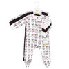 Hudson Baby Infant Girls Cotton Sleep and Play, Bonjour - 2 of 4