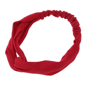 Unique Bargains Women's Simple Solid Elastic Cross Headwrap 1 Pc - 1 of 4