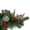 Northlight 32" Decorated Artificial Pine Christmas Candle Holder Centerpiece - 4 of 4