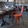 Flash Furniture Commercial Grade Distressed Metal Indoor-Outdoor Stackable Chair - 2 of 4