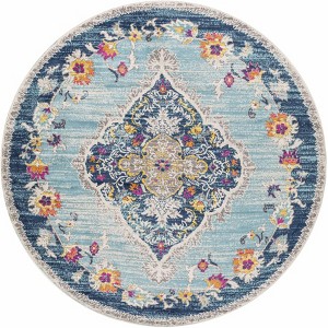 Hauteloom Wallsburg Cream&Gray Medallion Area Rug - 1 of 4