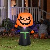 Gemmy Halloween Inflatable Jack O' Lantern Reaper , 3.5 ft Tall, Multi - 2 of 4