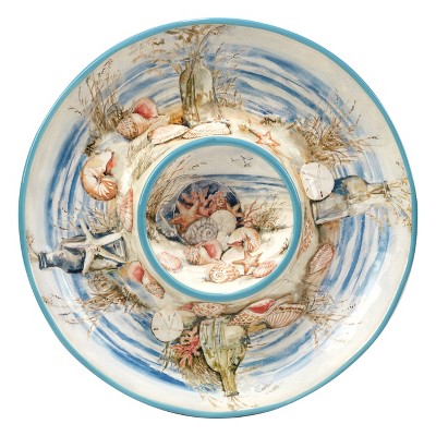 Coastal Landscape Chip and Dip Serving Platter - Certified International