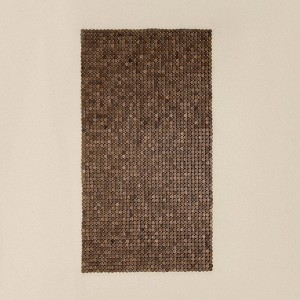Home Mart Goods Brown Non-Slip Bottom Quick Dry Natural Bath Mat - 20" x 28" - 1 of 4