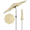 9FT Patio Umbrella Outdoor, Market Umbrella, Table Umbrella with Push Button Tilt and Crank, 8 Sturdy Ribs UV Protection Waterproof - 4 of 4